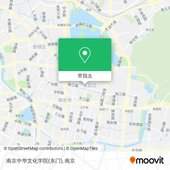 南京中华文化学院(东门)地图