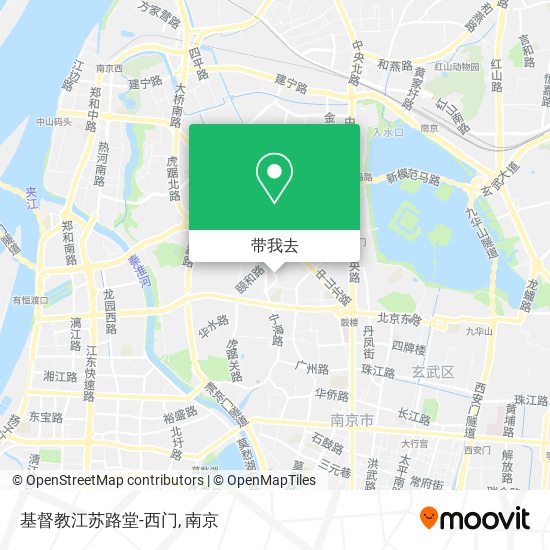 基督教江苏路堂-西门地图