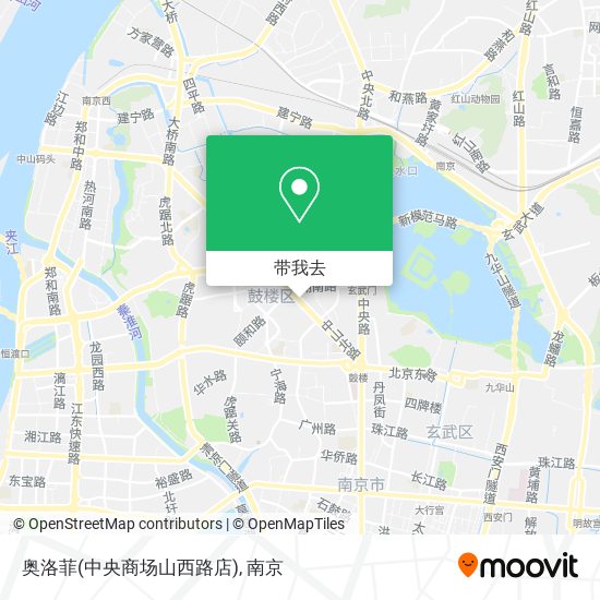 奥洛菲(中央商场山西路店)地图