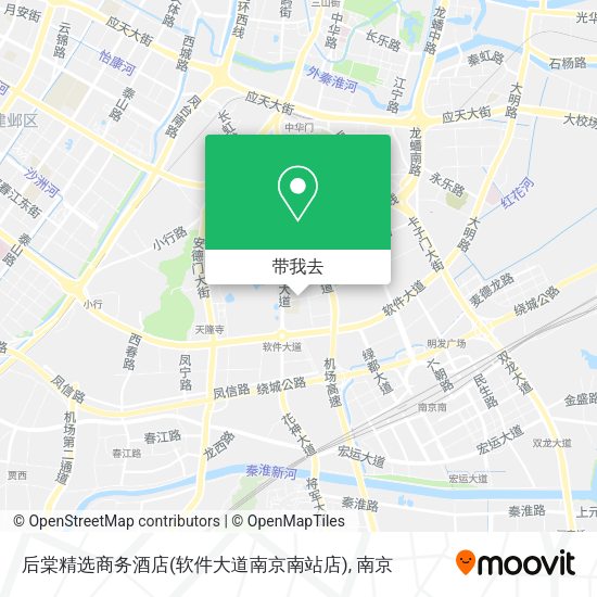 后棠精选商务酒店(软件大道南京南站店)地图