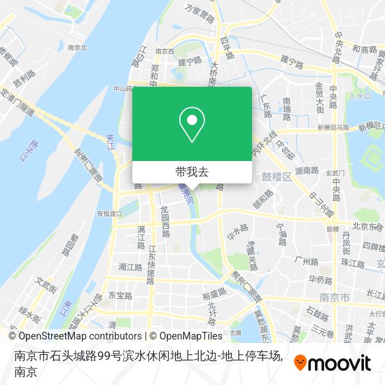 南京市石头城路99号滨水休闲地上北边-地上停车场地图