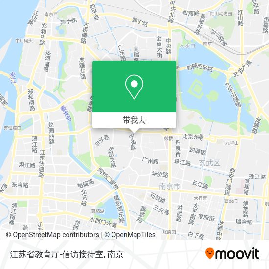 江苏省教育厅-信访接待室地图