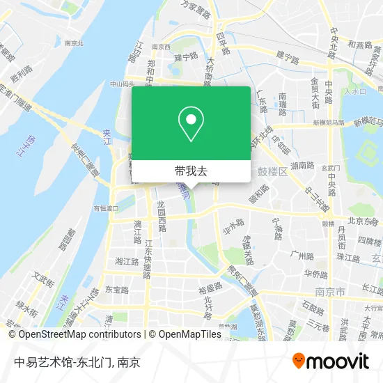 中易艺术馆-东北门地图