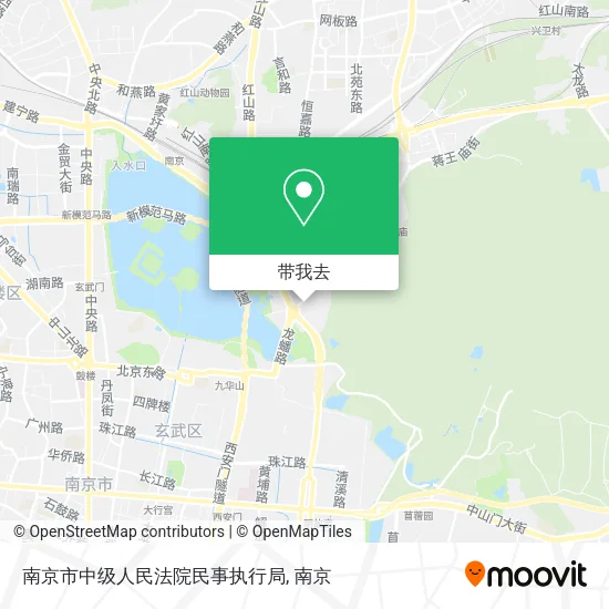 南京市中级人民法院民事执行局地图