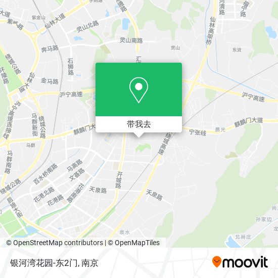 银河湾花园-东2门地图