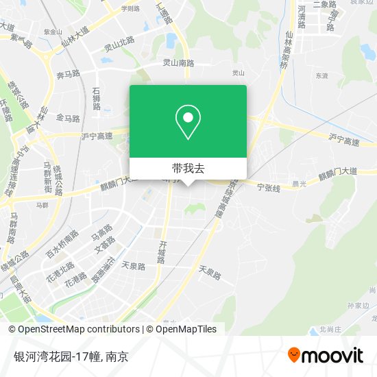 银河湾花园-17幢地图