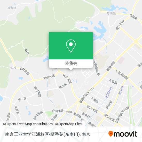 南京工业大学江浦校区-檀香苑(东南门)地图