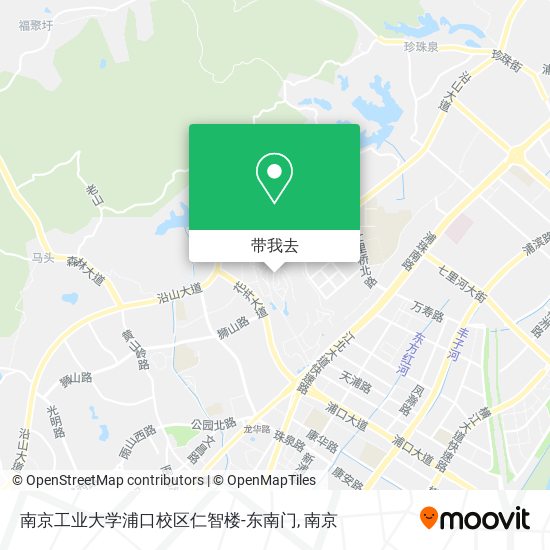 南京工业大学浦口校区仁智楼-东南门地图