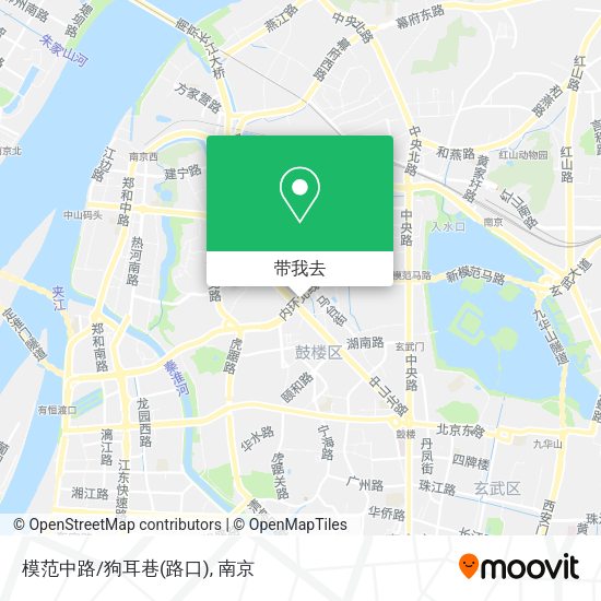 模范中路/狗耳巷(路口)地图