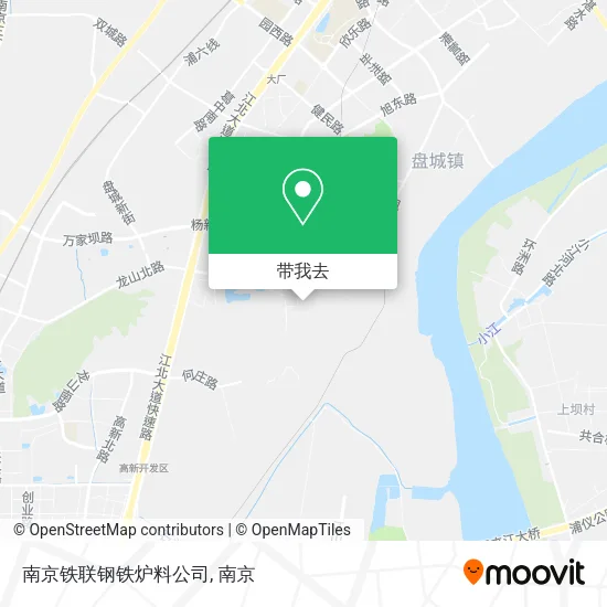 南京铁联钢铁炉料公司地图
