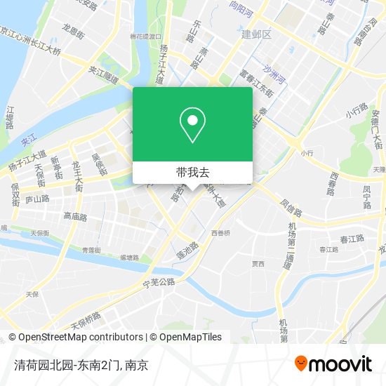 清荷园北园-东南2门地图