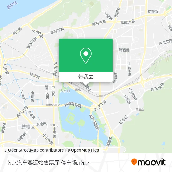 南京汽车客运站售票厅-停车场地图
