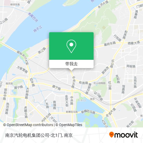 南京汽轮电机集团公司-北1门地图