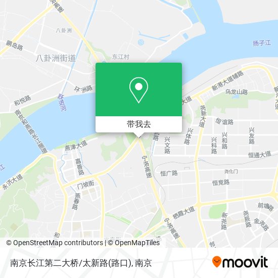 南京长江第二大桥/太新路(路口)地图