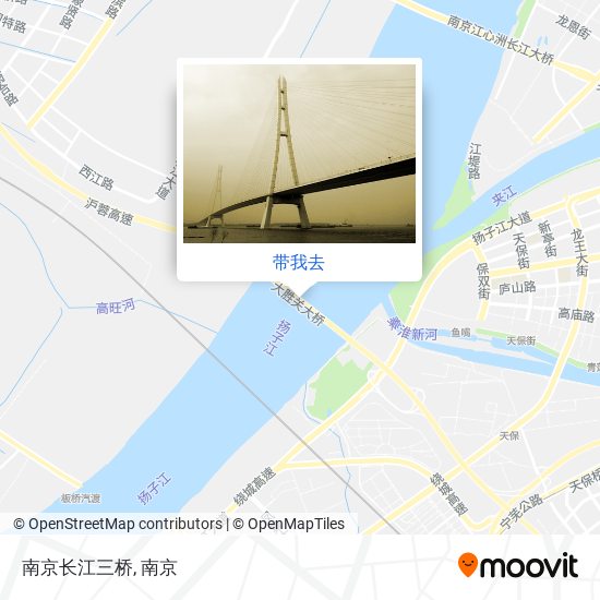 南京长江三桥地图