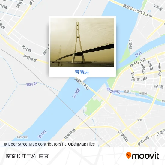 南京长江三桥地图