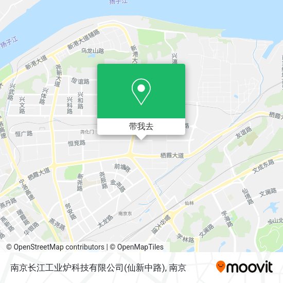 南京长江工业炉科技有限公司(仙新中路)地图