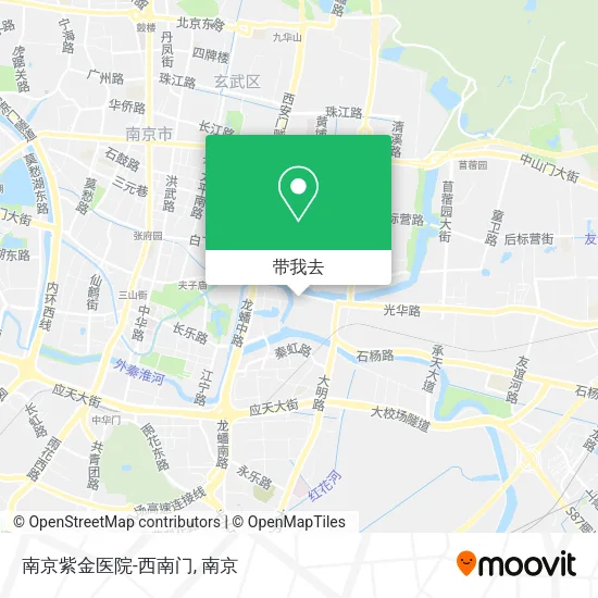 南京紫金医院-西南门地图