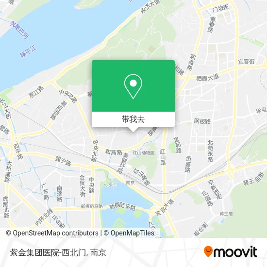 紫金集团医院-西北门地图