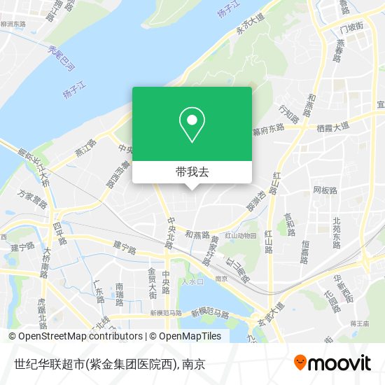 世纪华联超市(紫金集团医院西)地图