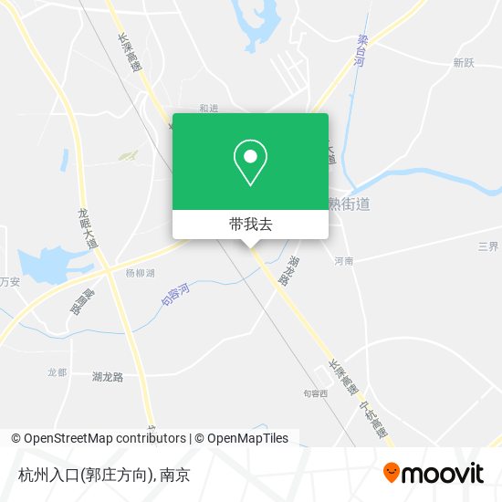 杭州入口(郭庄方向)地图
