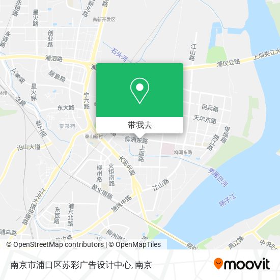 南京市浦口区苏彩广告设计中心地图