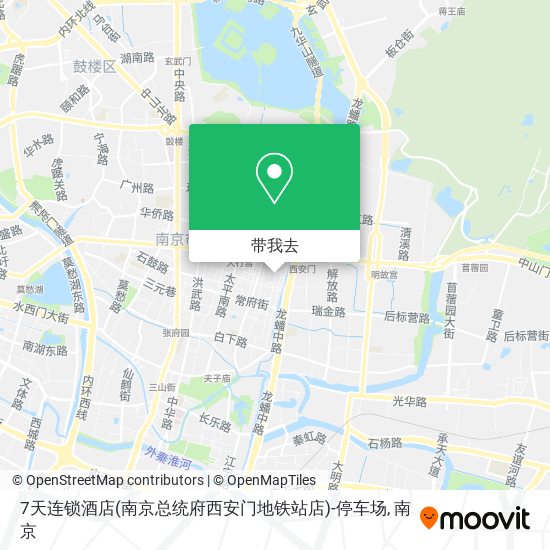 7天连锁酒店(南京总统府西安门地铁站店)-停车场地图