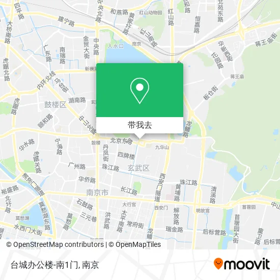 台城办公楼-南1门地图