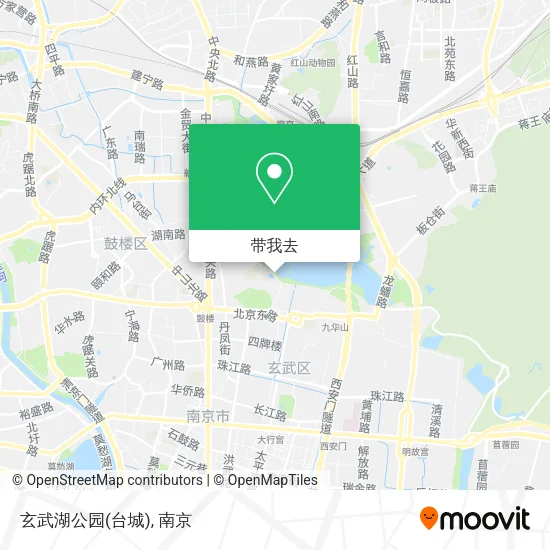 玄武湖公园(台城)地图
