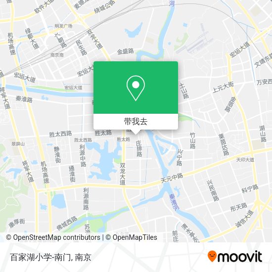 百家湖小学-南门地图