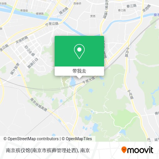 南京殡仪馆(南京市殡葬管理处西)地图