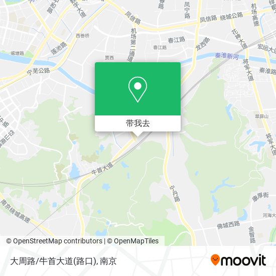 大周路/牛首大道(路口)地图