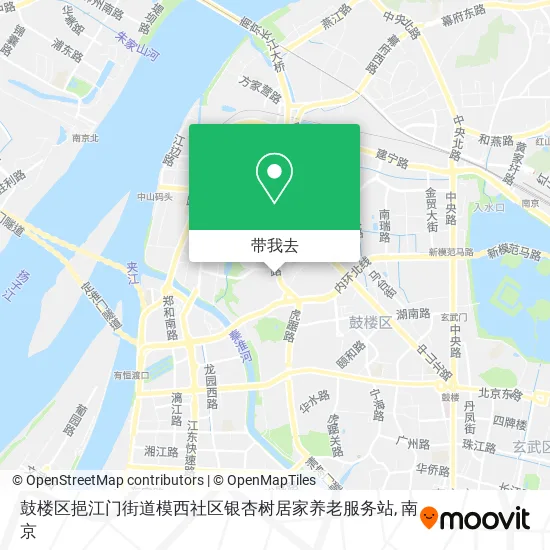 鼓楼区挹江门街道模西社区银杏树居家养老服务站地图