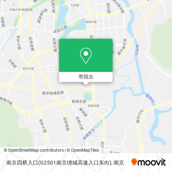 南京四桥入口(G2501南京绕城高速入口东向)地图