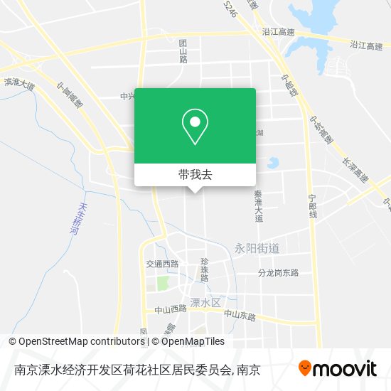 南京溧水经济开发区荷花社区居民委员会地图
