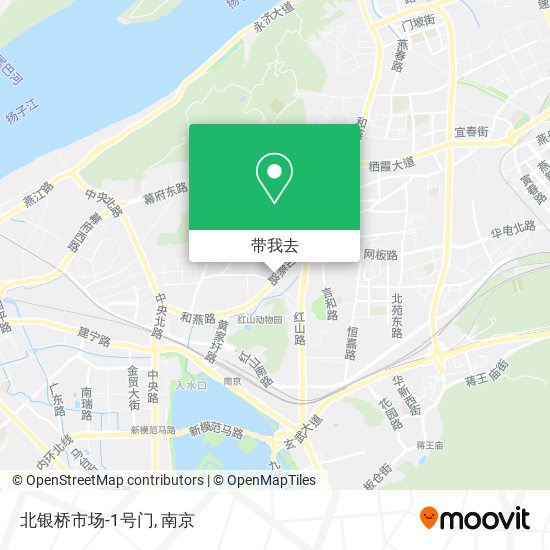 北银桥市场-1号门地图