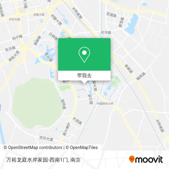 万裕龙庭水岸家园-西南1门地图