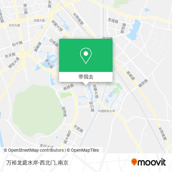 万裕龙庭水岸-西北门地图