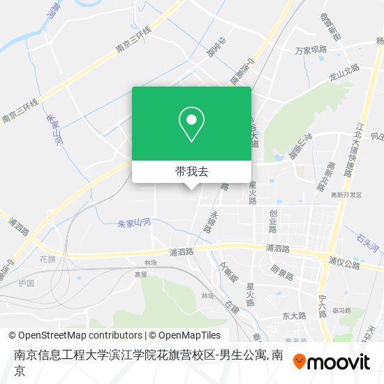 南京信息工程大学滨江学院花旗营校区-男生公寓地图