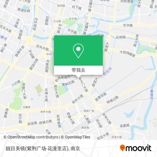 靓目美镜(紫荆广场·花漫里店)地图