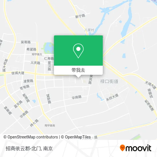 招商依云郡-北门地图