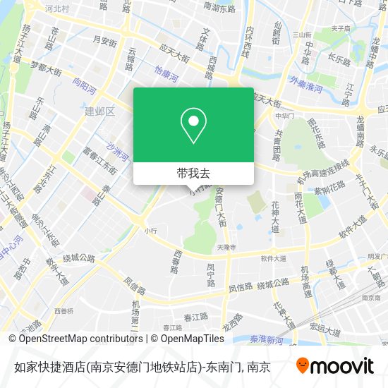 如家快捷酒店(南京安德门地铁站店)-东南门地图