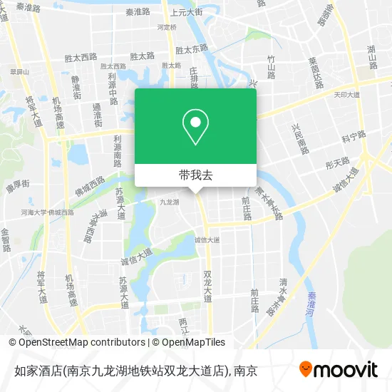 如家酒店(南京九龙湖地铁站双龙大道店)地图