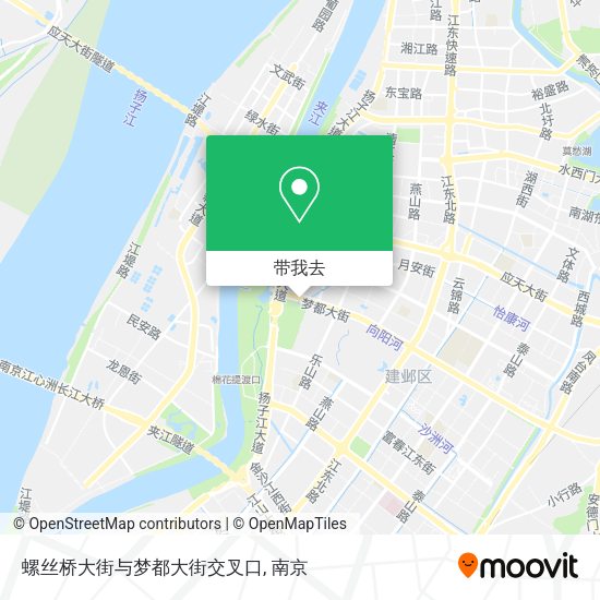 螺丝桥大街与梦都大街交叉口地图