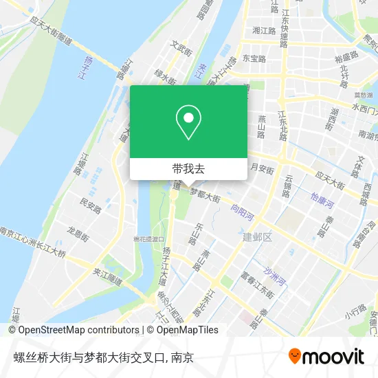 螺丝桥大街与梦都大街交叉口地图