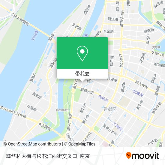 螺丝桥大街与松花江西街交叉口地图