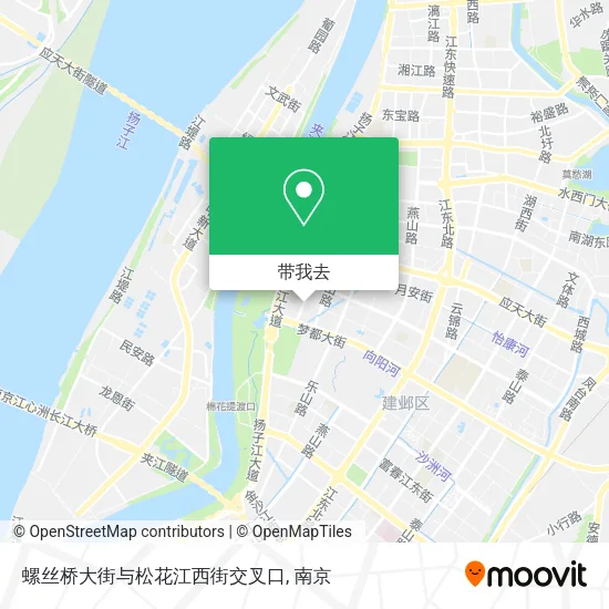 螺丝桥大街与松花江西街交叉口地图