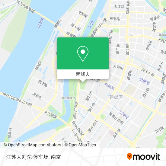 江苏大剧院-停车场地图