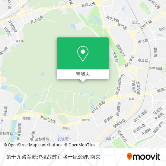 第十九路军淞沪抗战阵亡将士纪念碑地图