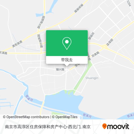 南京市高淳区住房保障和房产中心-西北门地图